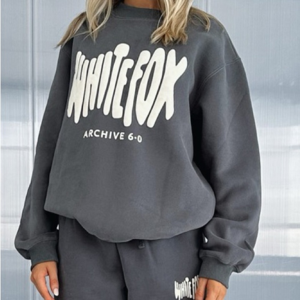 White Fox Gray Sweatshirt